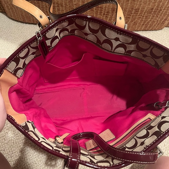 Authentic EUC Patchwork Coach Tote - Picture 7 of 9